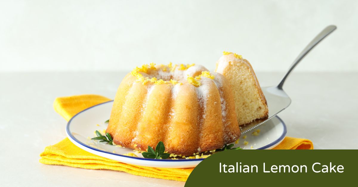 Italian Lemon Cake with Just 4 Ingredients – Ready in 25 Minutes!